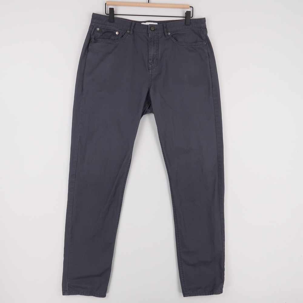 Hill City Twill 5 Pocket Pant Mens 34x34 Gray Athletic Fit Gunpowder Stretch